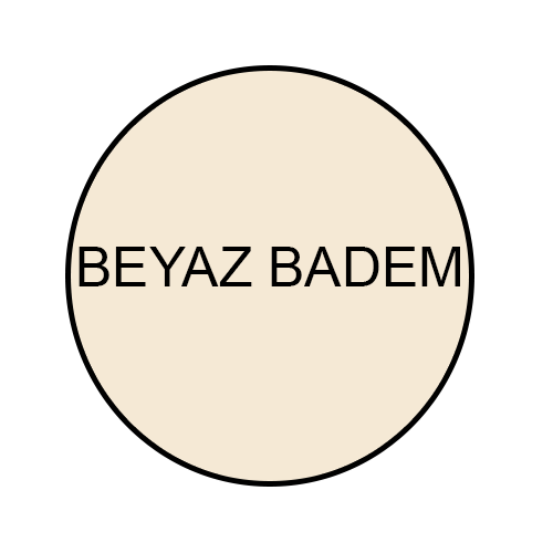 OTTOMAN PLASTiK BEYAZ BADEM - 20 kg